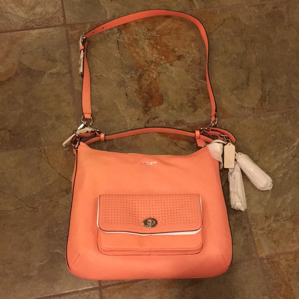 Coral Coach Purse - Brand New!!